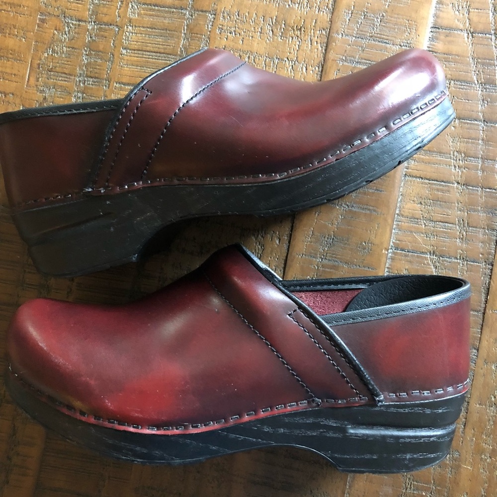 Dansko Burgundy Clogs